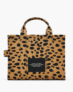 The Cheetah Canvas Medium Tote - Black Multi
