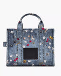 The Trompe L'oeil Trinket Canvas Tote Bag - Medium Wash Multi