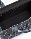 The Trompe L'oeil Trinket Canvas Tote Bag - Medium Wash Multi