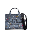 The Trompe L'oeil Trinket Canvas Tote Bag - Medium Wash Multi