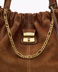 The Cristina Suede Tote - Koppar
