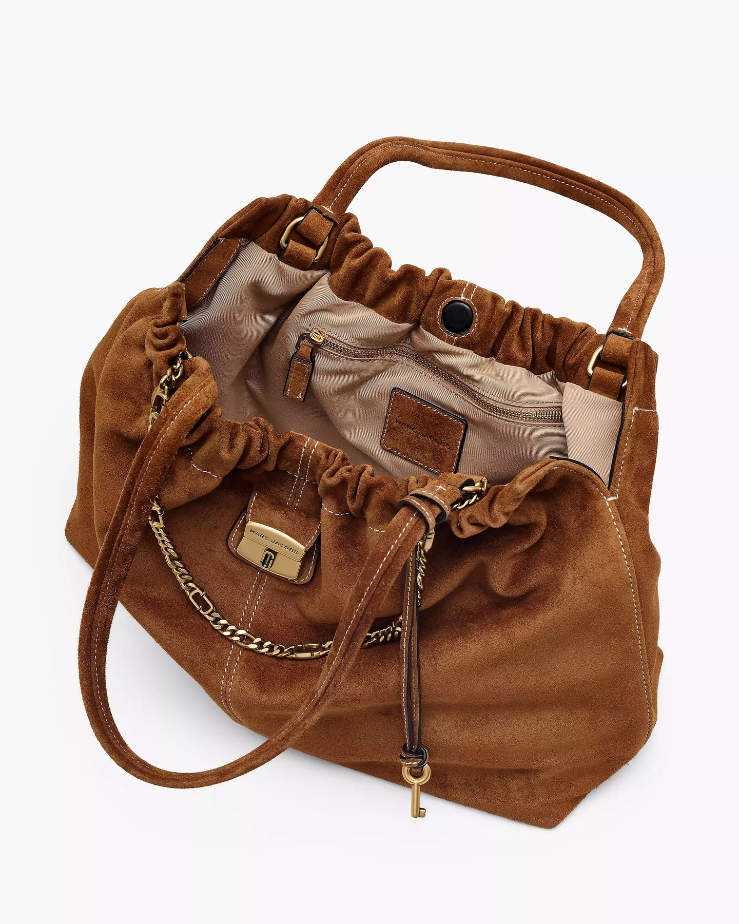The Cristina Suede Tote - Koppar