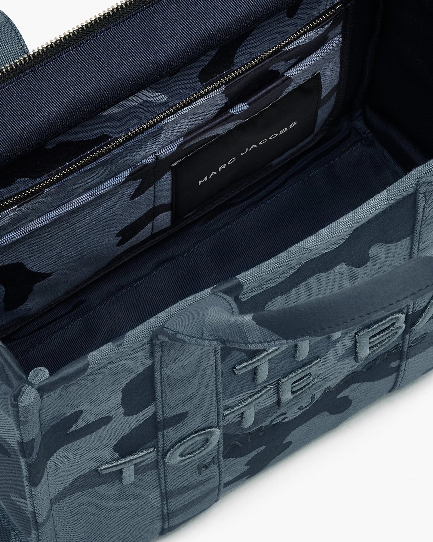 The Camo Jacquard Medium Tote - Blue Multi