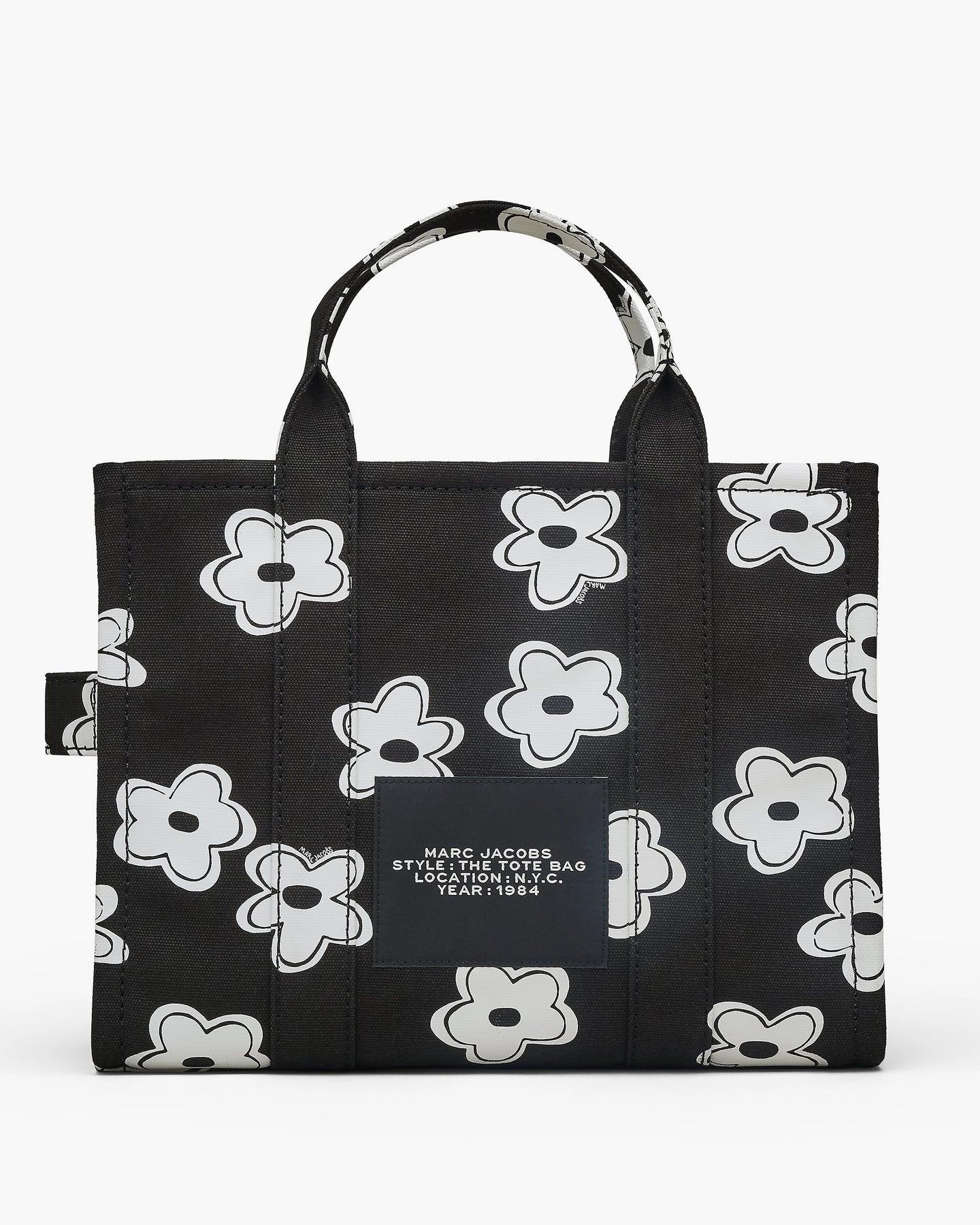 The Canvas Medium Tote - Black/White