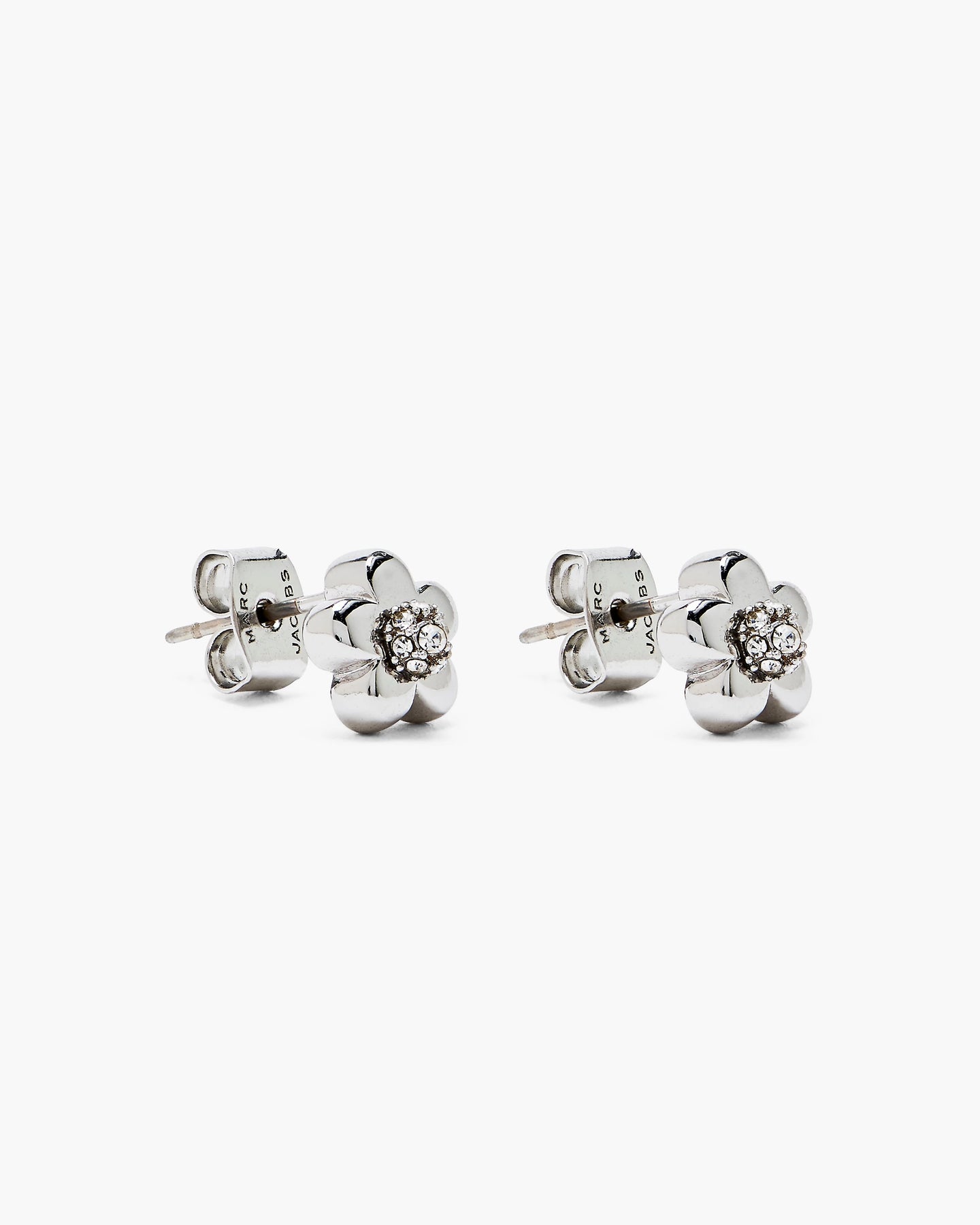 Daisy Micro Earrings - Silver/Crystal