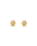 Daisy Micro Örhängen - Guld/Kristall