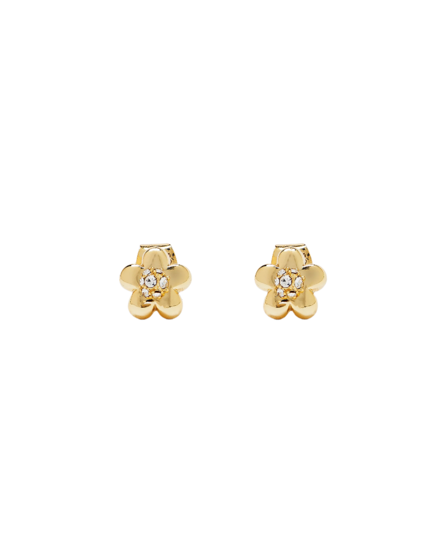 Daisy Micro Örhängen - Guld/Kristall