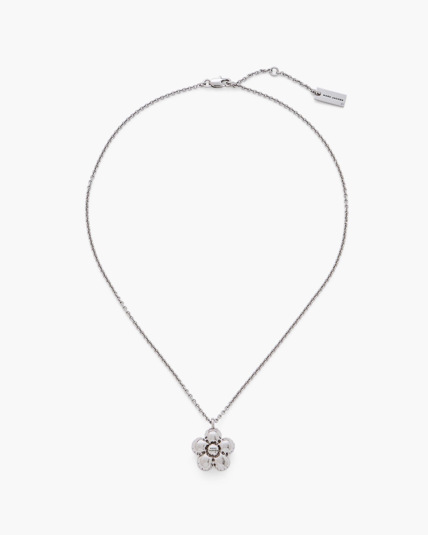 Daisy Balloon halsband - Light Antique Silver