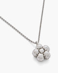 Daisy Balloon halsband - Light Antique Silver