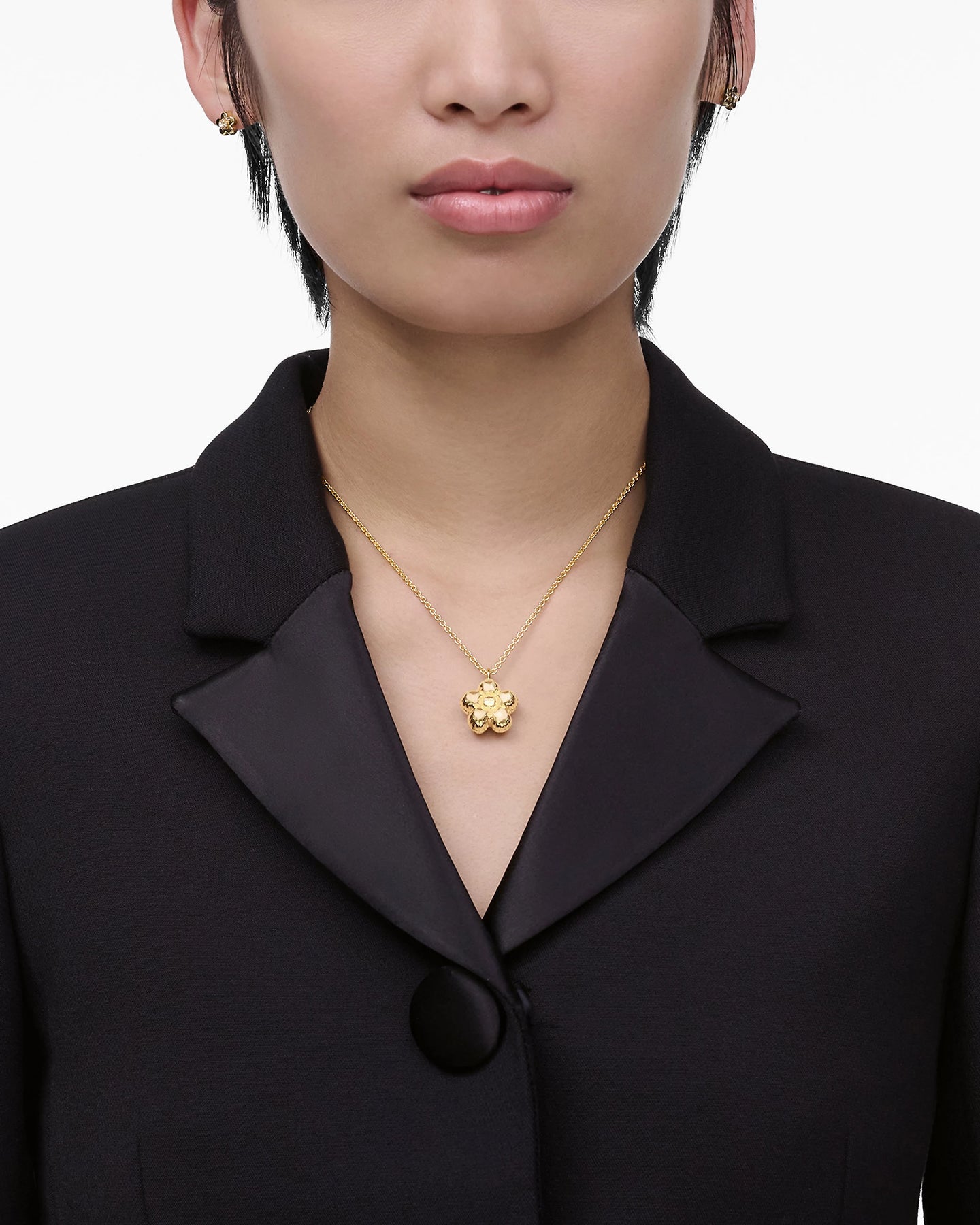 Daisy Balloon Necklace - Ljus Antikguld