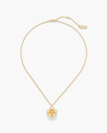 Daisy Balloon Necklace - Ljus Antikguld