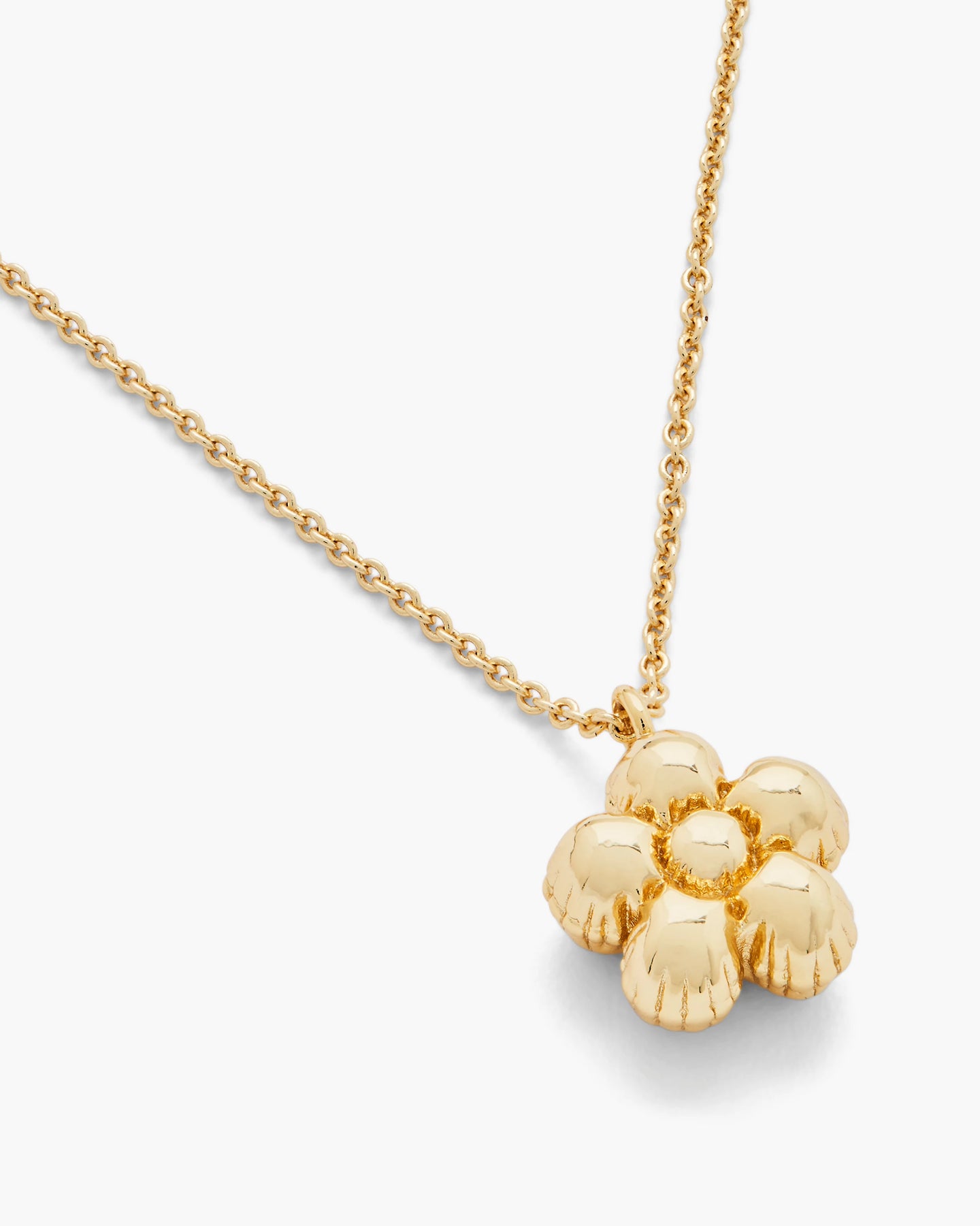 Daisy Balloon Necklace - Ljus Antikguld