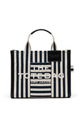 The Stripe Canvas Medium Tote - Blue Sea Multi