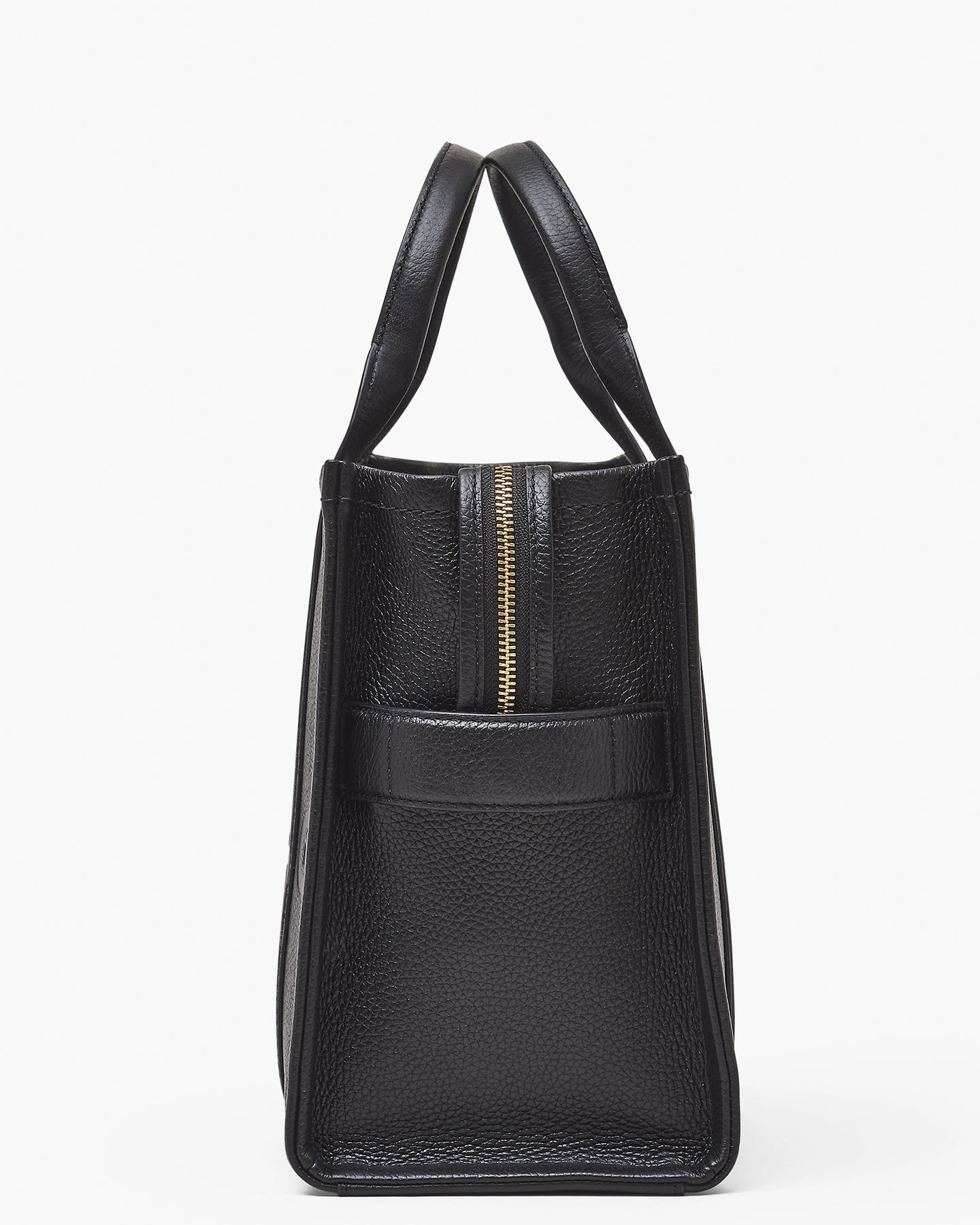 The Leather Medium Tote - Svart