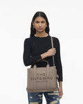 The Leather Medium Tote - Cement