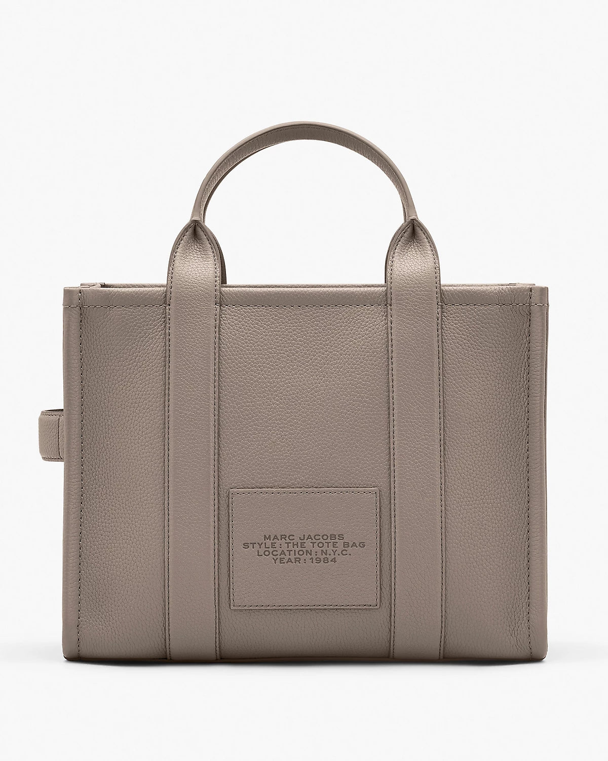 The Leather Medium Tote - Cement