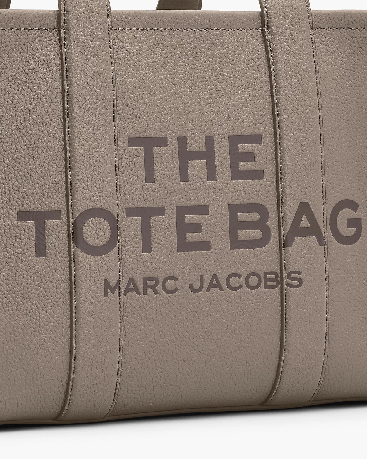 The Leather Medium Tote - Cement