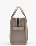 The Leather Medium Tote - Cement