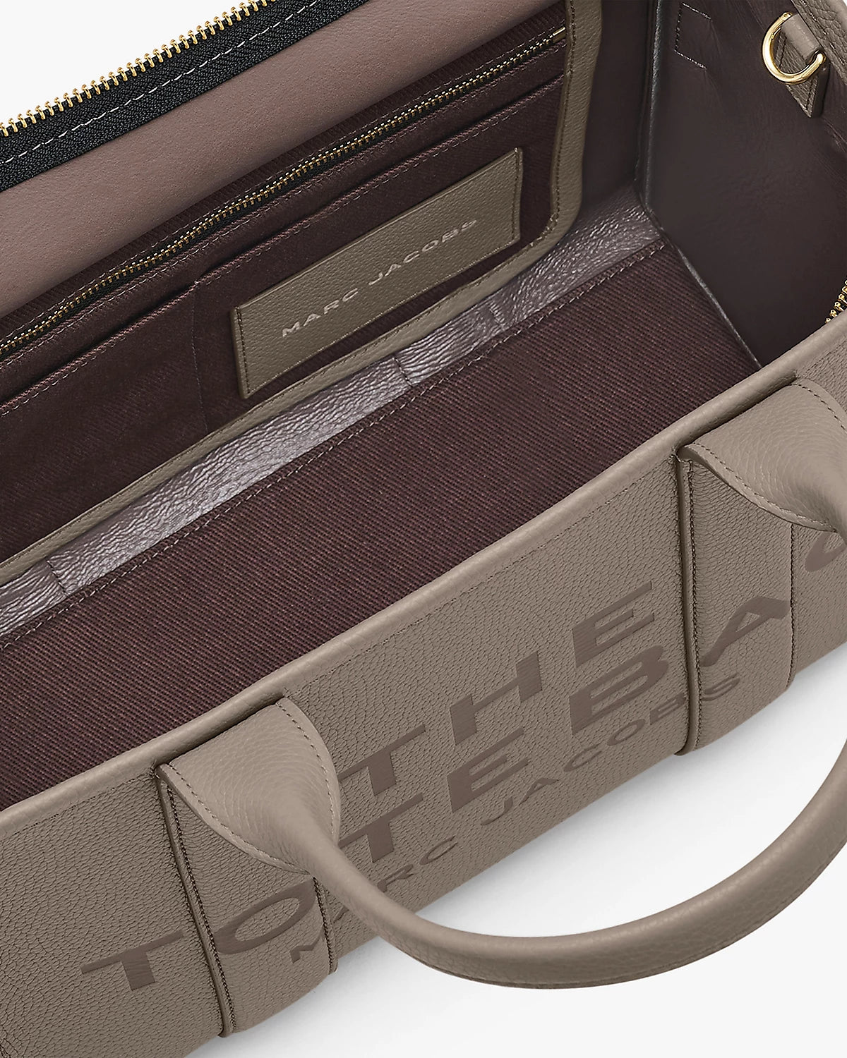 The Leather Medium Tote - Cement