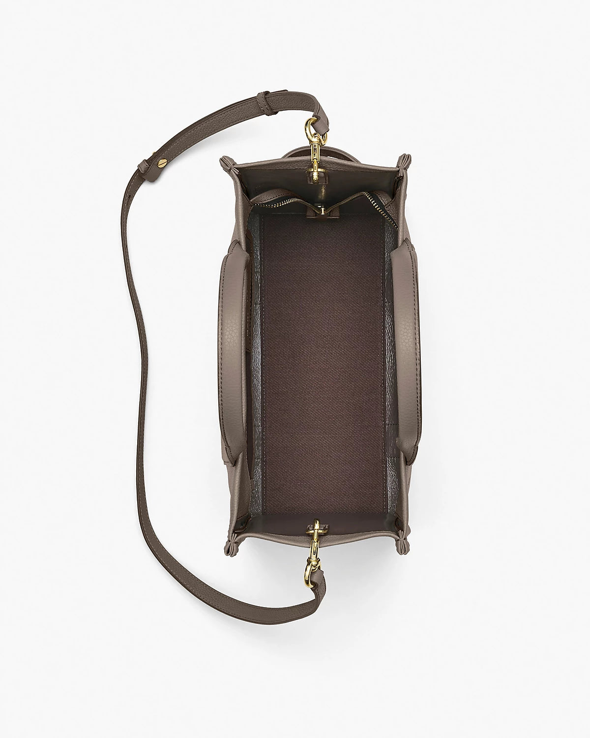 The Leather Medium Tote - Cement