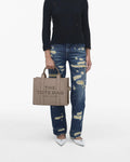 The Leather Medium Tote - Cement