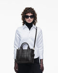 The Leather Small Tote - Svart