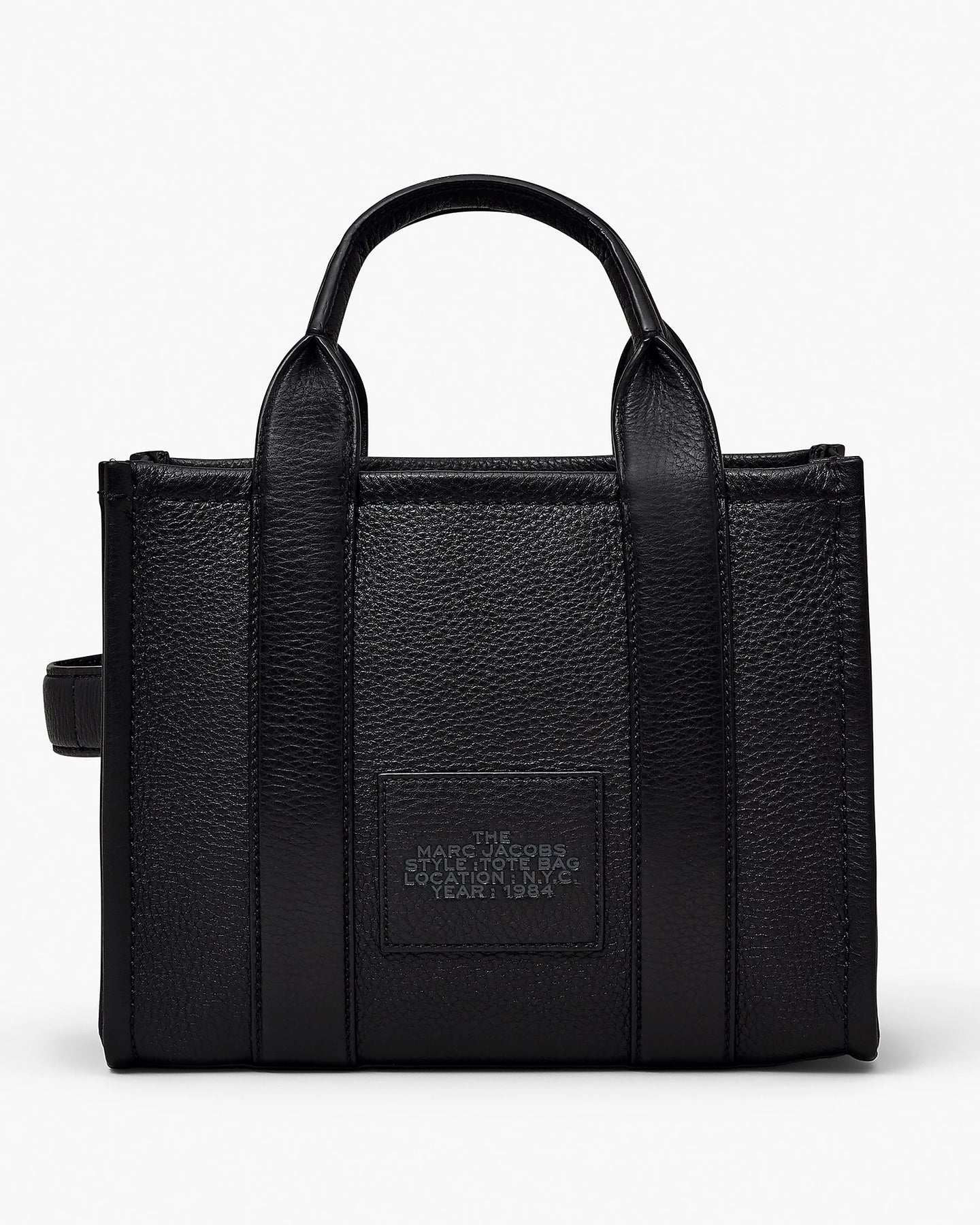 The Leather Small Tote - Svart