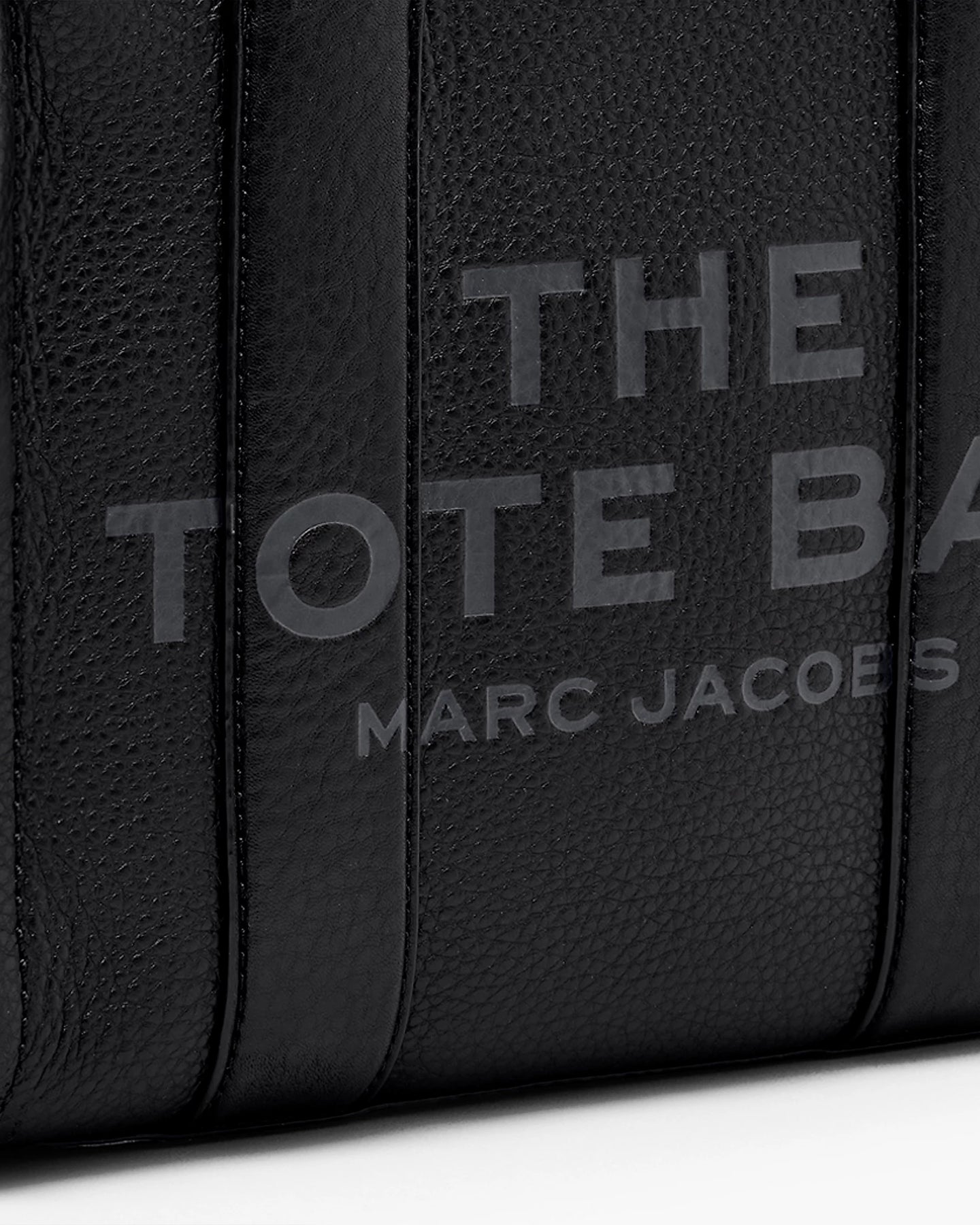 The Leather Small Tote - Svart