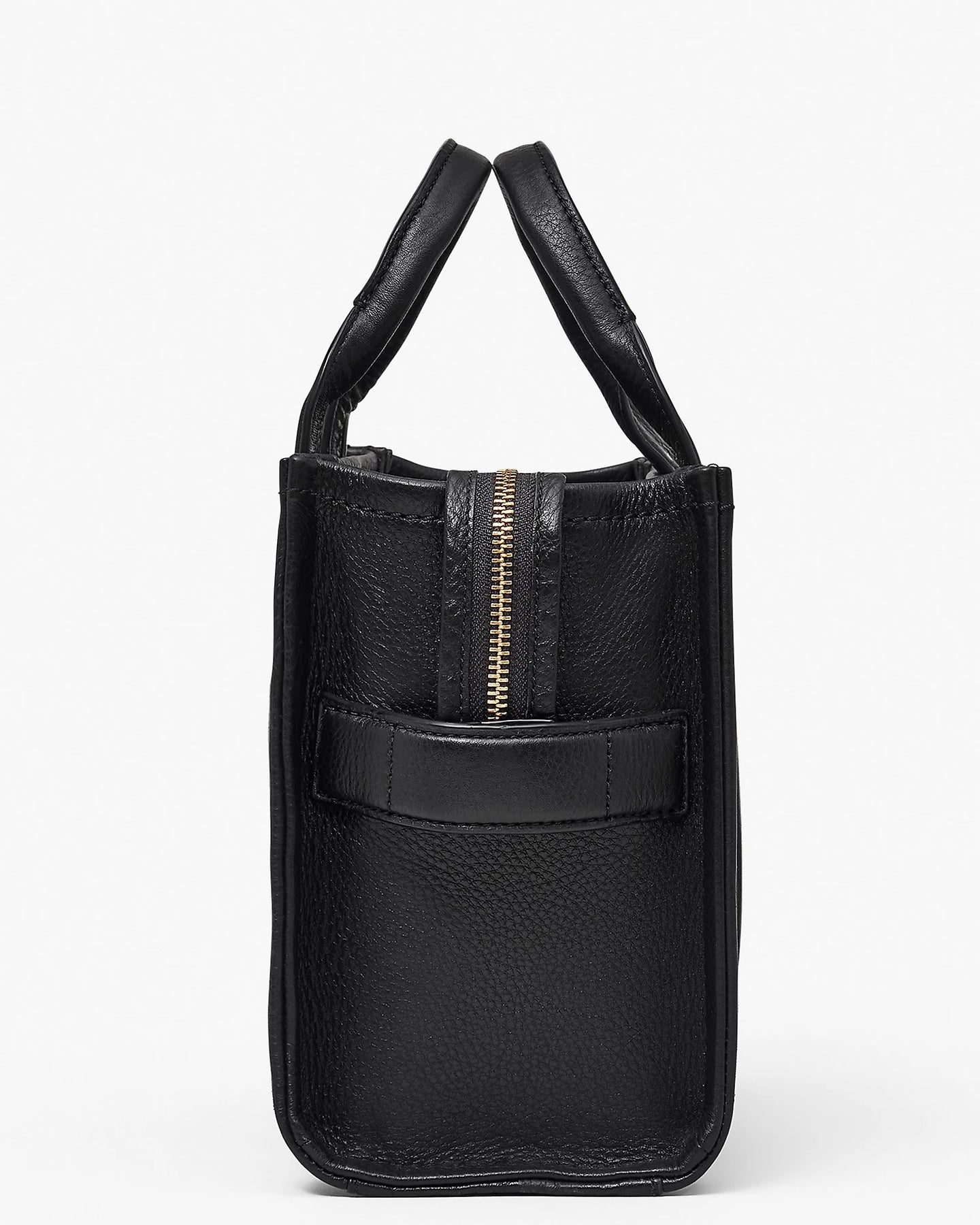 The Leather Small Tote - Svart