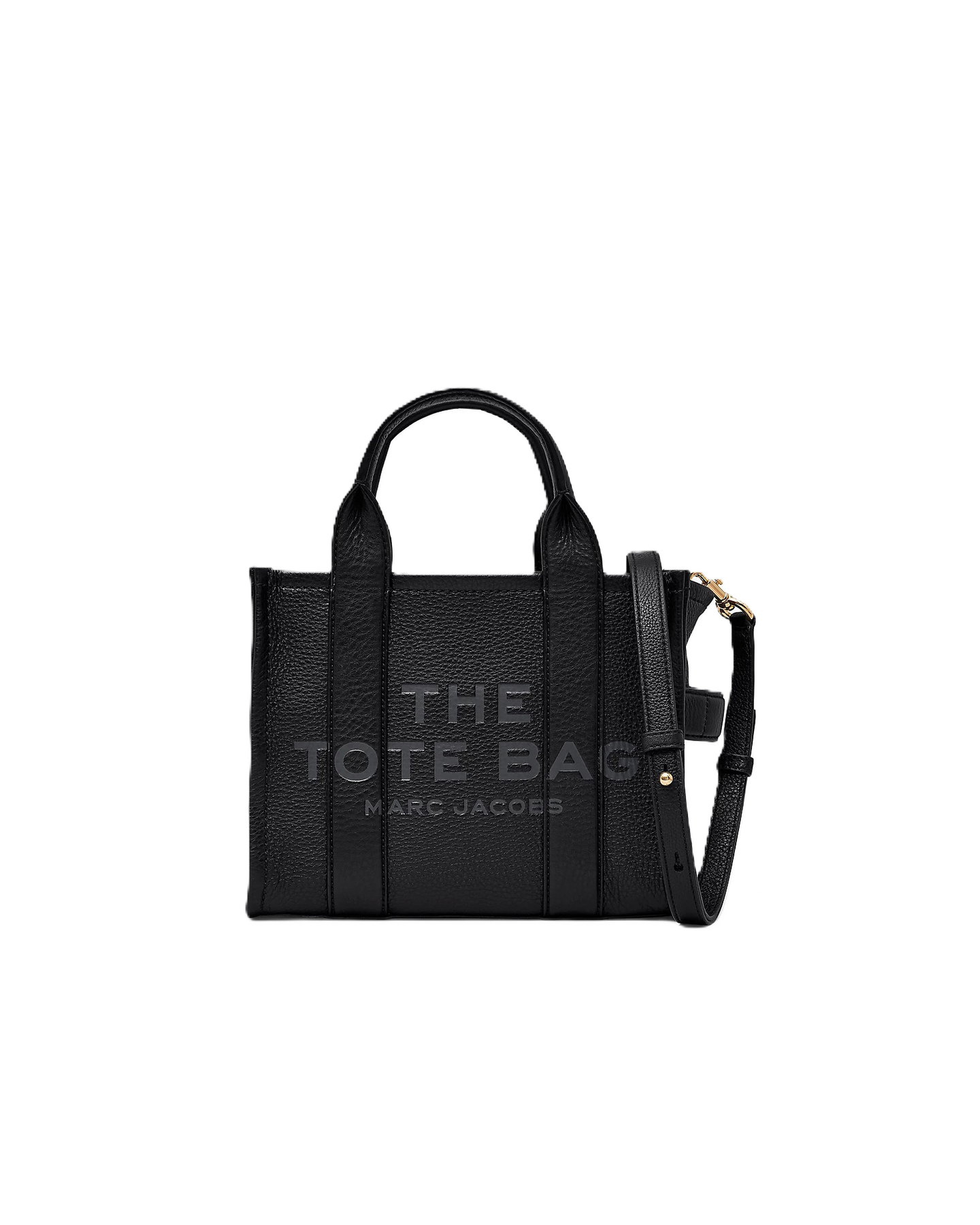 The Leather Small Tote - Svart