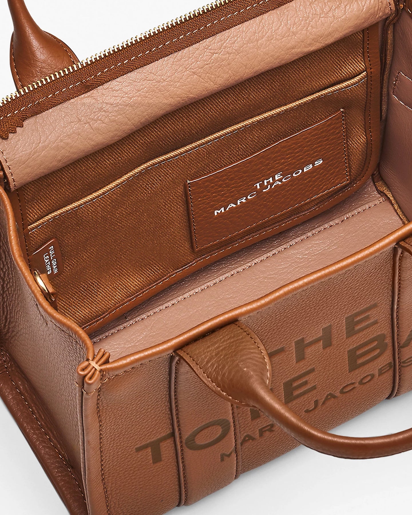 The Leather Small Tote - Argan Oil