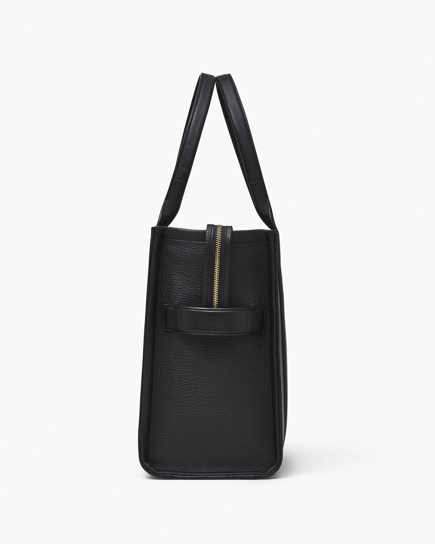 The Leather Large Tote - Svart