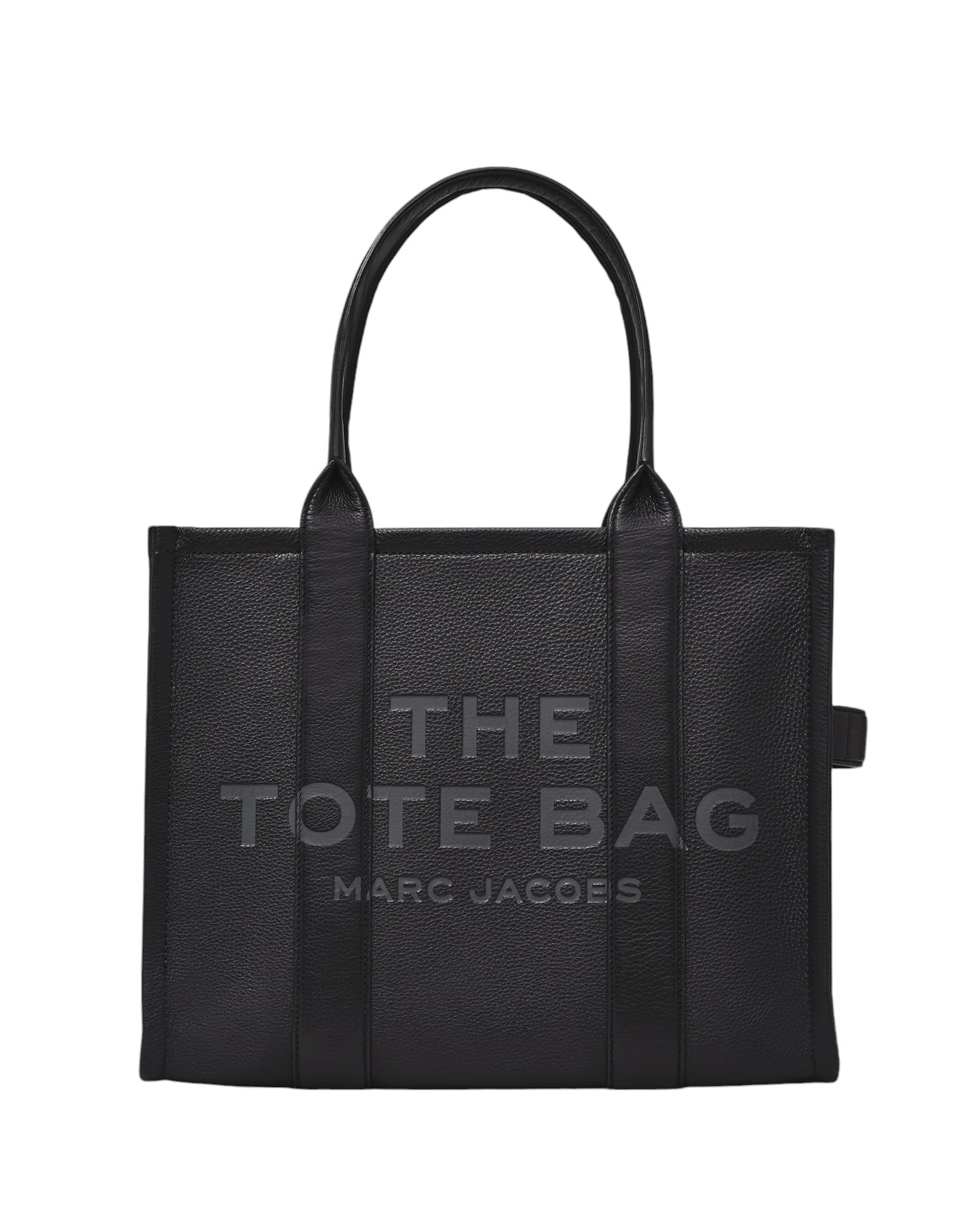 The Leather Large Tote - Svart