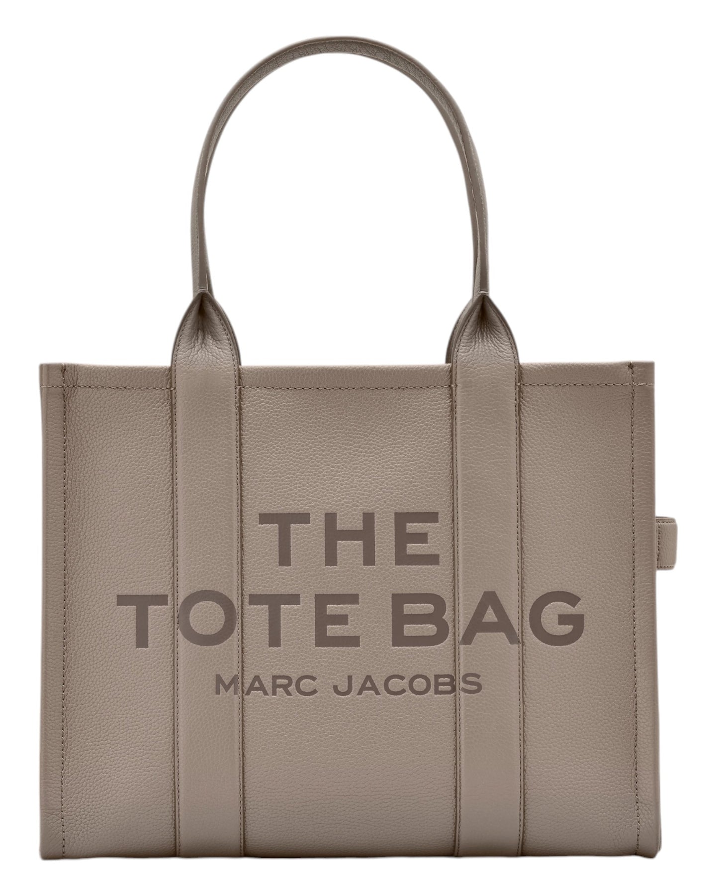 The Leather Large Tote - Cement