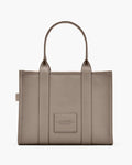 The Leather Large Tote - Cement