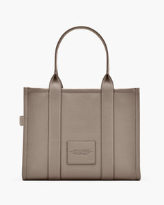 The Leather Large Tote - Cement