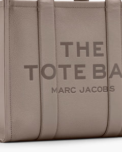 The Leather Large Tote - Cement