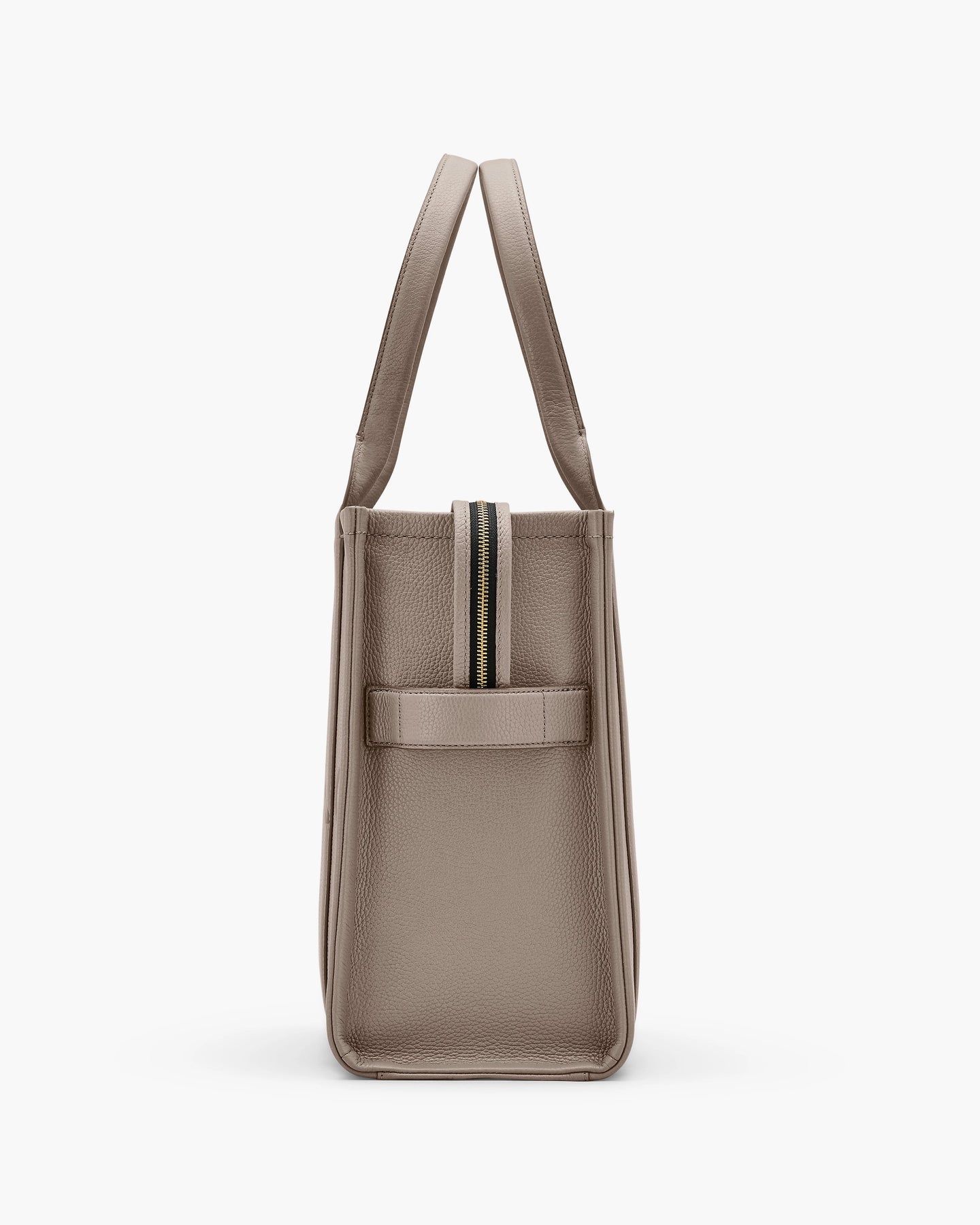 The Leather Large Tote - Cement