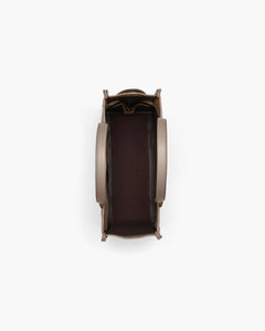 The Leather Large Tote - Cement