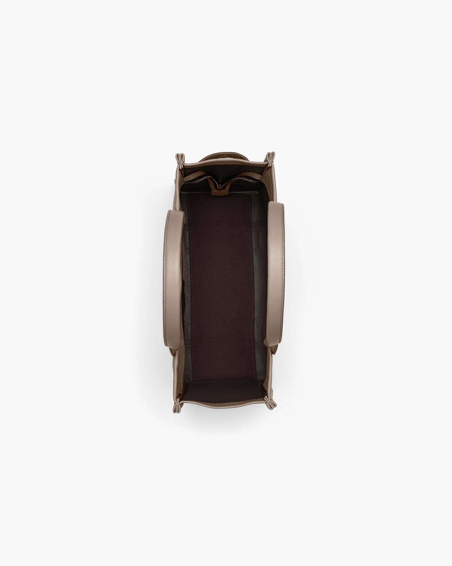 The Leather Large Tote - Cement