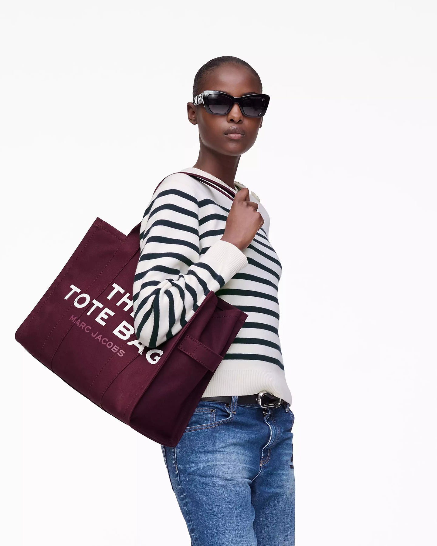The Canvas Large Tote - Dark Plum