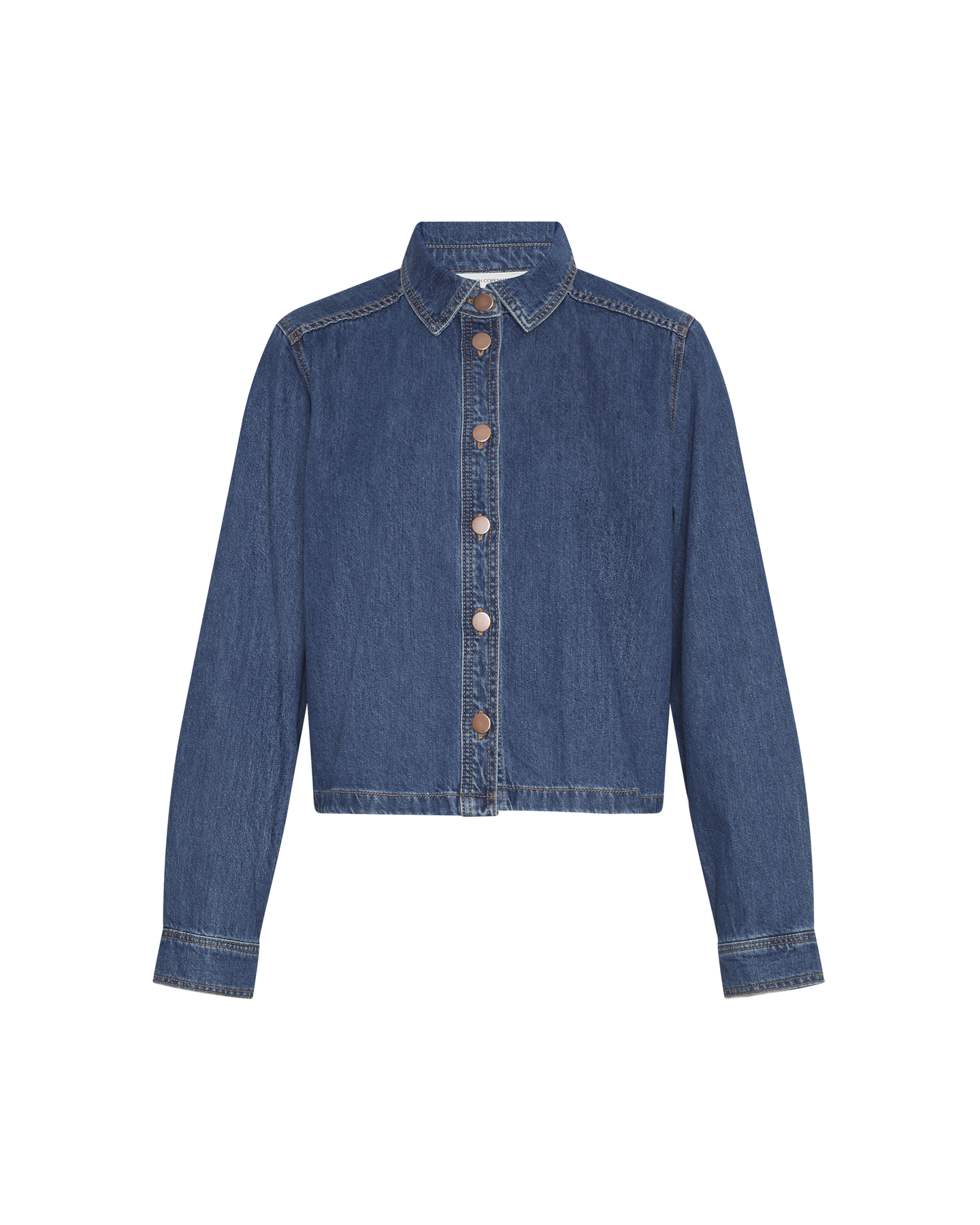 Adalyn Elena Shirt - Mid Blue Wash