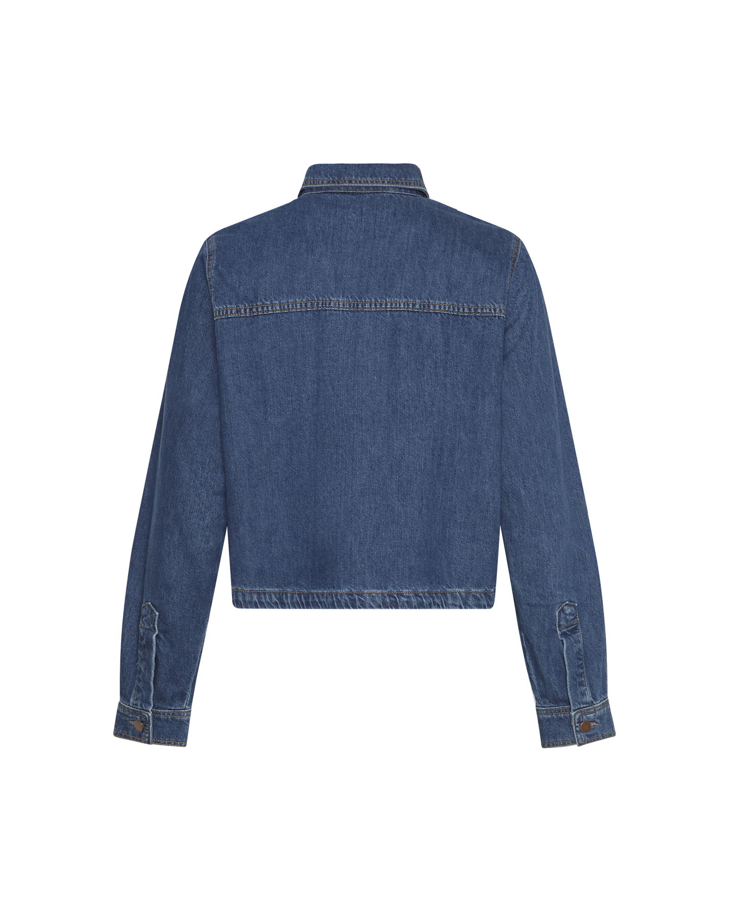 Adalyn Elena Shirt - Mid Blue Wash