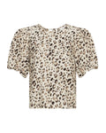 Alyona Vlora 2/4 Top Aop - Oatmeal Leo