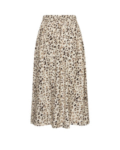 Alyona Vlora Skirt Aop - Oatmeal Leo