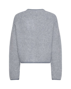 Eliza Nenaya Cardigan Stp - V Indigo Egret