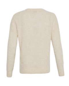 Femme Mohair O Pullover - Oatmeal Melange