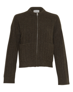 Gertrude Nenaya Zip Cardigan - Forest Night