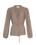 Gustel Hope Wrap Cardigan - Walnut Melange