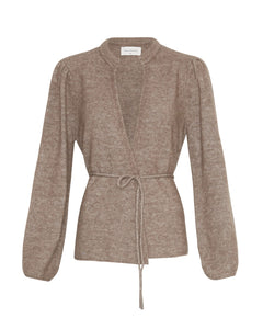 Gustel Hope Wrap Cardigan - Walnut Melange